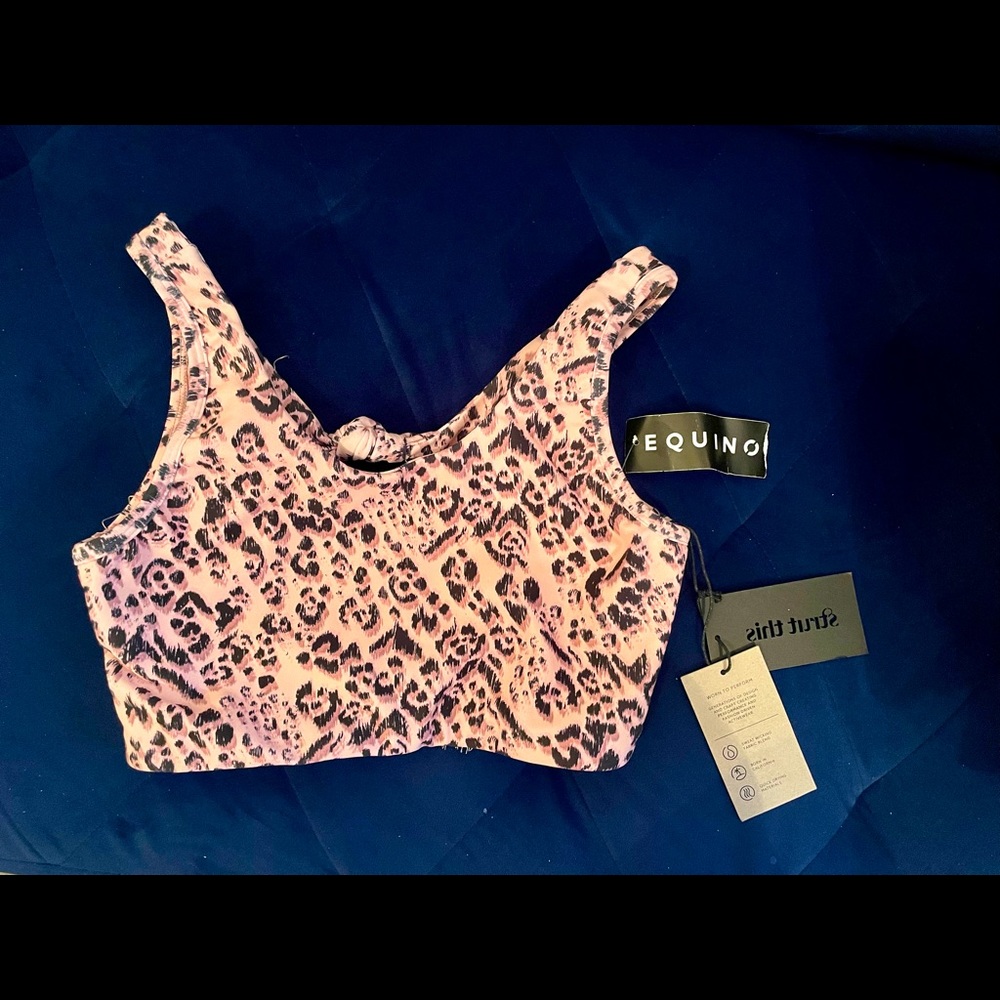 Never Worn Pink Cheetah Sports Bra